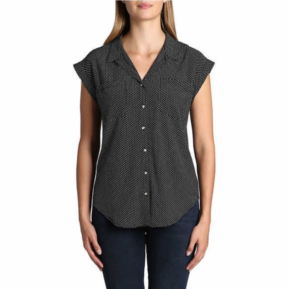 NWT Jachs Girlfriend Ladies' Short Sleeve Blouse